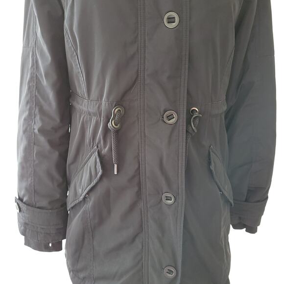 Athleta Primaloft Peak Parka Black Hooded Zippered Pockets Women XXS - Picture 8 of 15